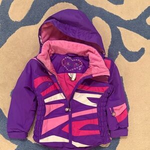 Obermeyer Purple and Pink Ski Jacket